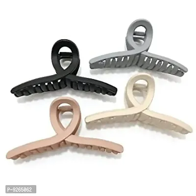 Nutts Hair Claw Clips Large Matte Jaw Butterfly Clip for Thin Fine Thick Hair Women and Girls Pack Of 4