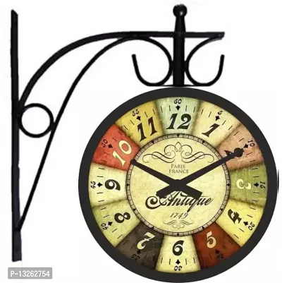 Nutts Antique Iron Inch Victoria Station Clock London Vintage Wall Clock  Double Sided Wall Clock Antique Clock ( Vintage  8 inch )