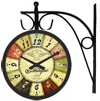 Nutts Antique Iron Inch Victoria Station Clock London Vintage Wall Clock  Double Sided Wall Clock Antique Clock ( Vintage  8 inch )-thumb1