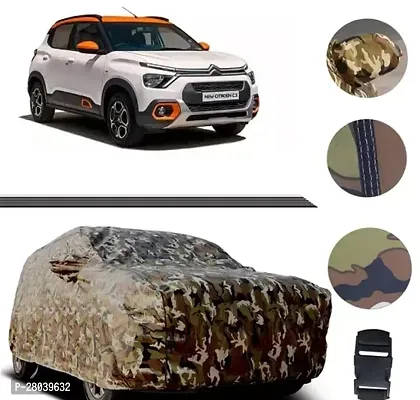 MADAFIYA Car Body Cover Compatible with CitroenC3 All Varinats Are Suitable  Inner Side Soft Cotten Layer dust And Scratch Proof  Water Resistant  Side Mirror Pockets  Triple Stitched Elastic Grip   Jungle Print