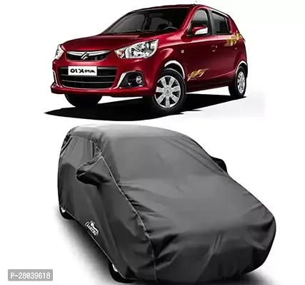 MADAFIYA Car Cover for Maruti Suzuki Alto K10 Dust Proof  Water Resistant Car Body Cover Grey with Mirror