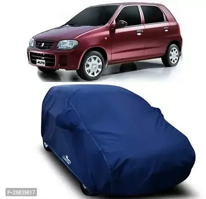 MADAFIYA Water Resistant Dust Proof Car Cover with Mirror Pocket for Maruti Suzuki Old Alto car cover waterproof old alto Navy Blue-thumb0