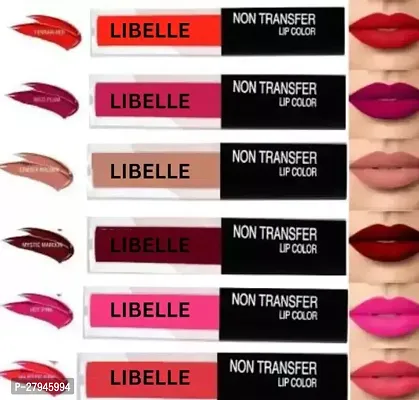 LIBELLE Super stay matte ink bold lip color liquid lipstick combo pack of 6 peice multicolour 16 ml Pack of 6-thumb0
