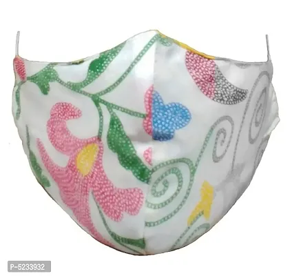 Reusable Mask For Women and Men Printed 2 Layer Face Mask / Anti-Pollution Mask / Safety Mask (Multicolor Assorted Prints Masks) (Mask-Pack-of-5)-thumb4