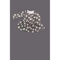 KIDZVILLA Baby Girl Full Sleeve Printed Front Open Frock/Dress with Legging/Pajami_Style 4_3-6 MNTS-thumb2