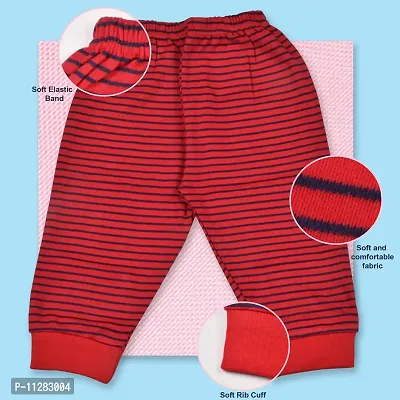 KIDZVILLA Kids Baby Boys and Girls Unisex Woolen Winter Warm Lower Track Pant Regular Fit Inside Fleece Legging Pajama for Kids Pack of 2 (ZR-281/221-3-0-6 M) Red-Blue-thumb3