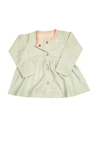 KIDZVILLA Baby Girl Full Sleeve Printed Front Open Frock/Dress with Legging_DESIGN-10_12-18 MNTS-thumb4