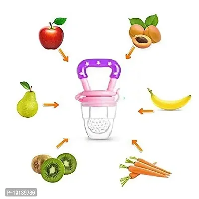 KIDZVILLA Kidzvilla Feeding Spoon with Squeezy Food Grade Silicone Feeder Bottle, for Infant Baby, 90ml, BPA Free (Random Color/90 ml)-thumb4