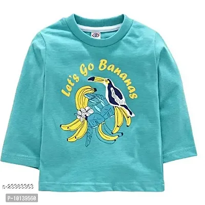KIDZVILLA Unisex Baby Cotton Banana & Bird Graphic Print Full Sleeves Round Neck T-Shirt/Tees/Vest Pack of 3 (12-18) Multicolour-thumb4