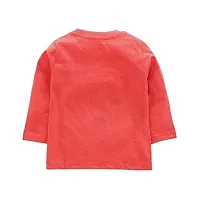 KIDZVILLA Unisex Baby Cotton Banana & Bird Graphic Print Full Sleeves Round Neck T-Shirt/Tees/Vest Pack of 2 (18-24) (Green+ Orange)-thumb4