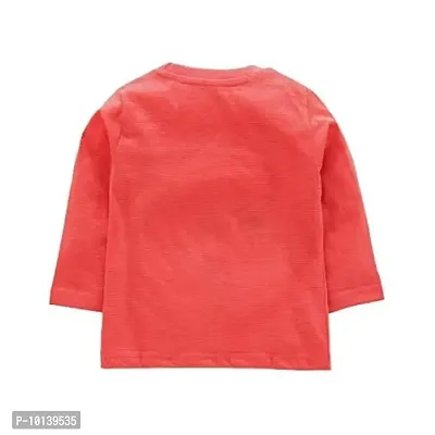 KIDZVILLA Unisex Baby Cotton Banana & Bird Graphic Print Full Sleeves Round Neck T-Shirt/Tees/Vest Pack of 2 (18-24) (Green+ Orange)-thumb5