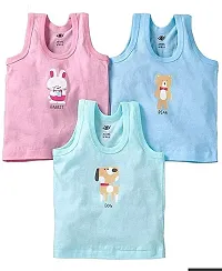 KIDZVILLA Printed Baby Vest for Kids Cotton Sleeveless Sando Baniyan Toddler Innerwear Baby Cloth for Baby Boys  Girls_Vest 101/062_M (6)-thumb1