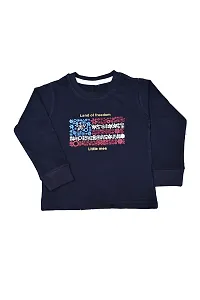 KIDZVILLA Baby Boys & Girls Cotton Printed Fullsleeve T-Shirt (Pack of 2) (Style 6) (18-24 Month)-thumb1