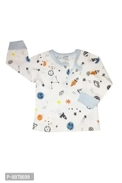 Classic Cotton Printed Top and Bottom Set for Unisex Kids-thumb4