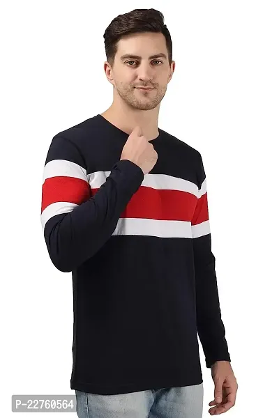 kishan kanhaya Men's Cotton Round Neck Full Sleeve T Shirt (Pack of 1, Black)-thumb3