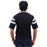 Men's Stylish Cotton Striped Tshirt-thumb3