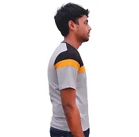 Men's Stylish Cotton Striped Tshirt-thumb1