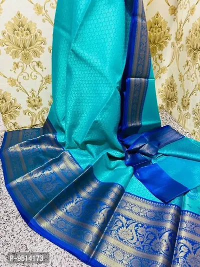 Classic Organza Woven Saree with Blouse piece-thumb0