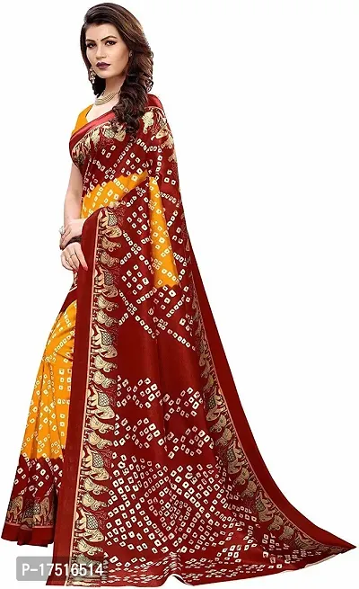 Women Stylish Georgette Solid Saree with Blouse piece-thumb3