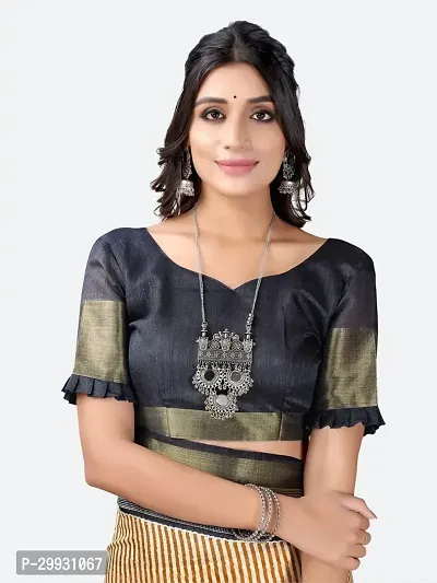 Stylish Fancy Art Silk Saree With Blouse Piece For Women-thumb5