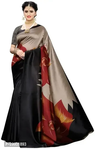 Stylish Fancy Art Silk Saree With Blouse Piece For Women-thumb0