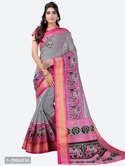 Stylish Fancy Art Silk Saree With Blouse Piece For Women