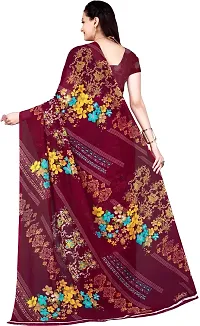 Stylish Fancy Georgette Saree With Blouse Piece For Women Pack Of 2-thumb1