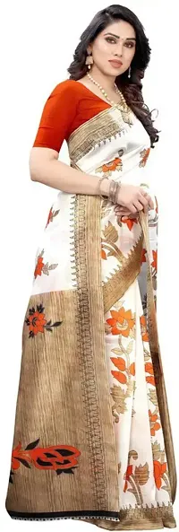 Stylish Fancy Art Silk Saree With Blouse Piece For Women-thumb2