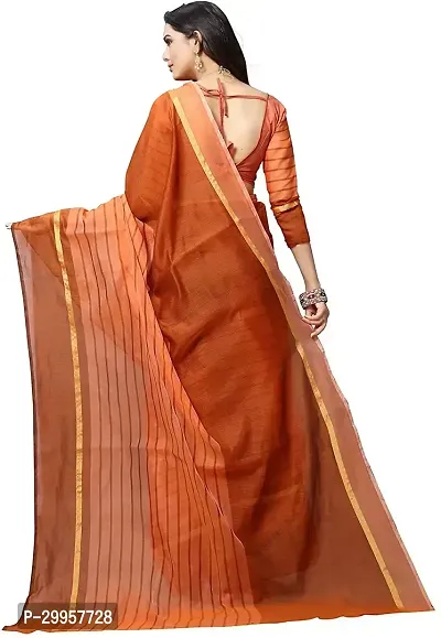 Stylish Fancy Cotton Silk Saree With Blouse Piece For Women-thumb2