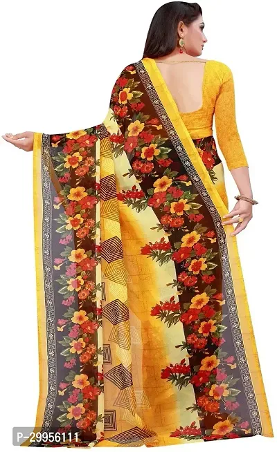 Stylish Fancy Georgette Saree With Blouse Piece For Women Pack Of 2-thumb4