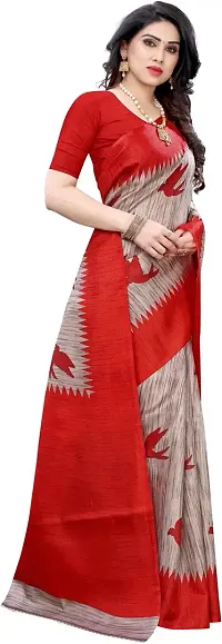 Stylish Fancy Art Silk Saree With Blouse Piece For Women-thumb2