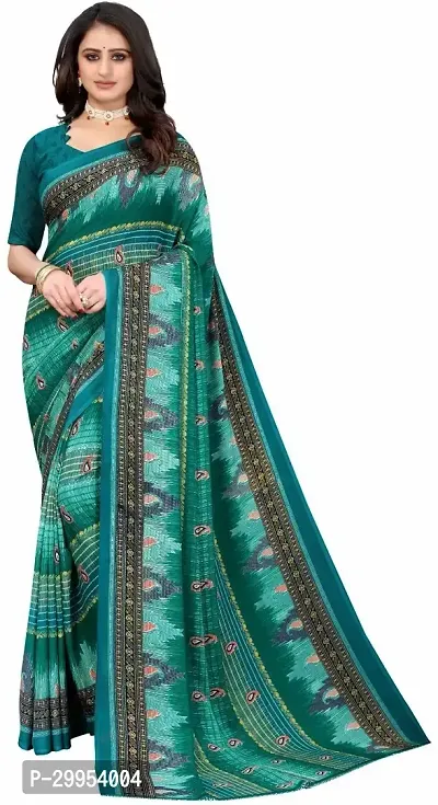 Stylish Fancy Art Silk Saree With Blouse Piece For Women-thumb0