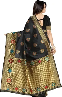 Stylish Fancy Georgette Saree With Blouse Piece For Women-thumb1