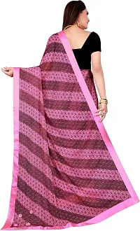 Stylish Fancy Lycra Blend Saree With Blouse Piece For Women-thumb2