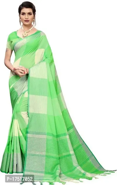 Women Stylish Silk Blend Solid Saree with Blouse piece