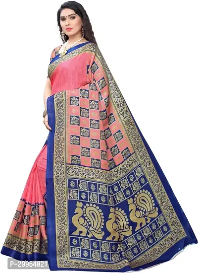 Stylish Fancy Art Silk Saree With Blouse Piece For Women-thumb2