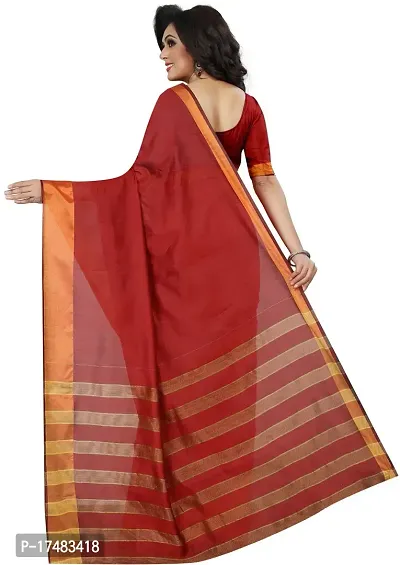 Women Stylish Cotton Silk Printed Saree with Blouse piece-thumb2