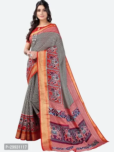 Stylish Fancy Art Silk Saree With Blouse Piece For Women-thumb3