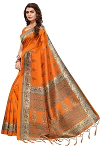 Stylish Fancy Art Silk Saree With Blouse Piece For Women-thumb1