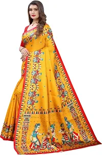 Stylish Fancy Art Silk Saree With Blouse Piece For Women-thumb1