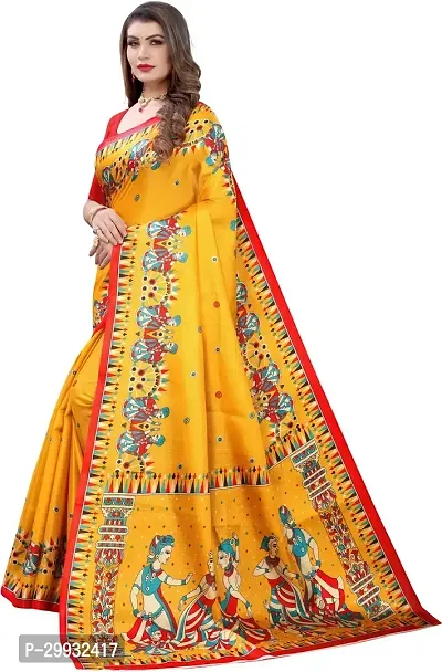 Stylish Fancy Art Silk Saree With Blouse Piece For Women-thumb2