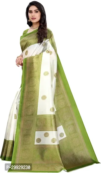 Stylish Fancy Art Silk Saree With Blouse Piece For Women-thumb2