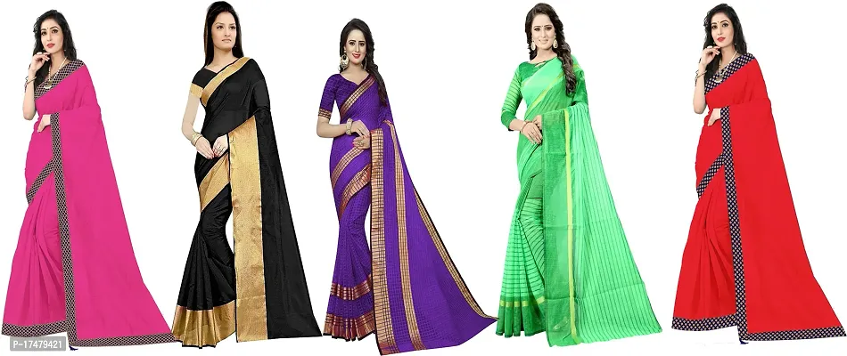 Women Stylish Art Silk Self Pattern Saree with Blouse piece