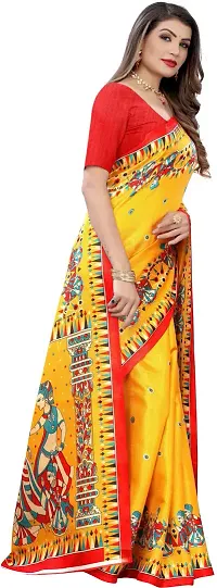 Stylish Fancy Art Silk Saree With Blouse Piece For Women-thumb2