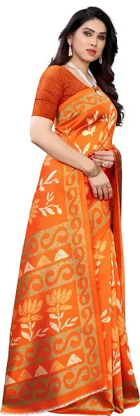 Stylish Fancy Art Silk Saree With Blouse Piece For Women-thumb2