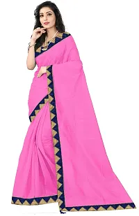 Women Stylish Art Silk Self Pattern Saree with Blouse piece-thumb2