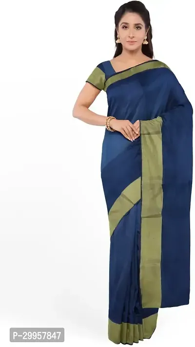 Stylish Fancy Cotton Silk Saree With Blouse Piece For Women