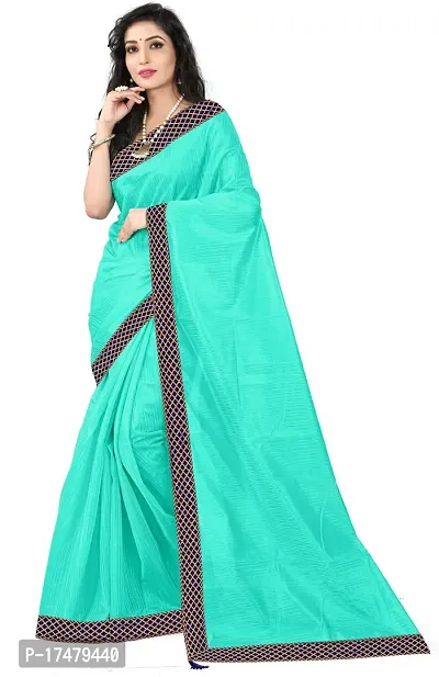 Women Stylish Art Silk Striped Saree with Blouse piece-thumb2