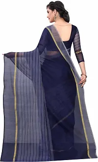 Stylish Fancy Cotton Silk Saree With Blouse Piece For Women-thumb2