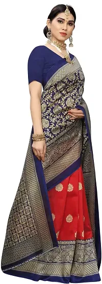 Stylish Fancy Art Silk Saree With Blouse Piece For Women-thumb2